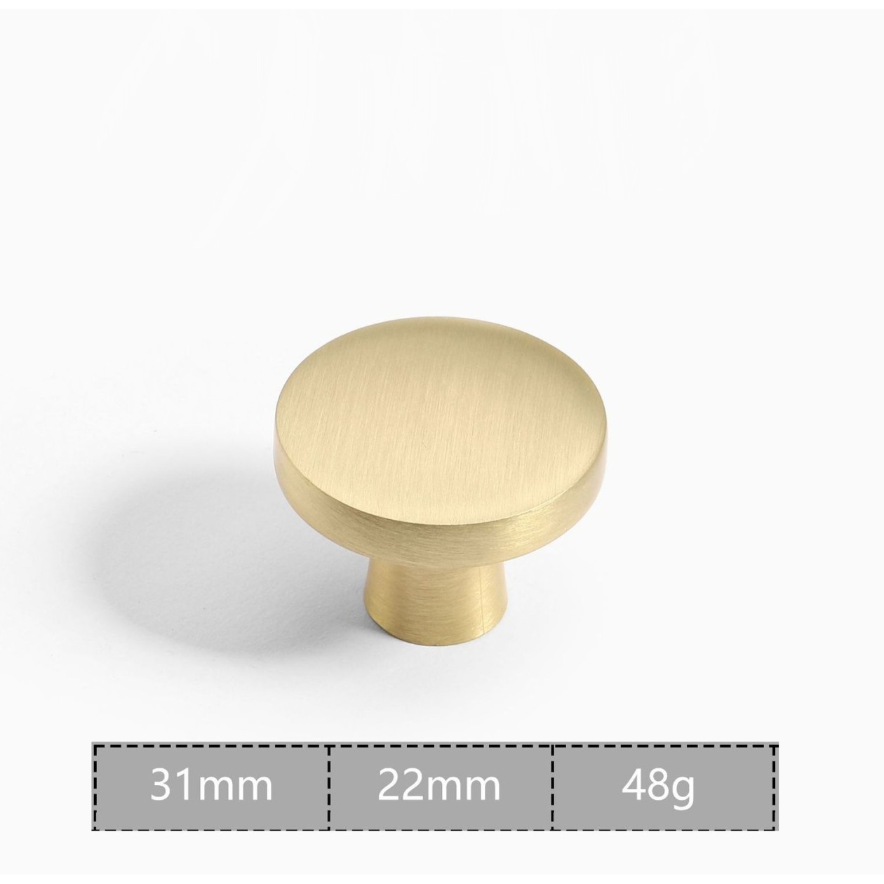 Πόμολο επίπλου χρυσό ματ