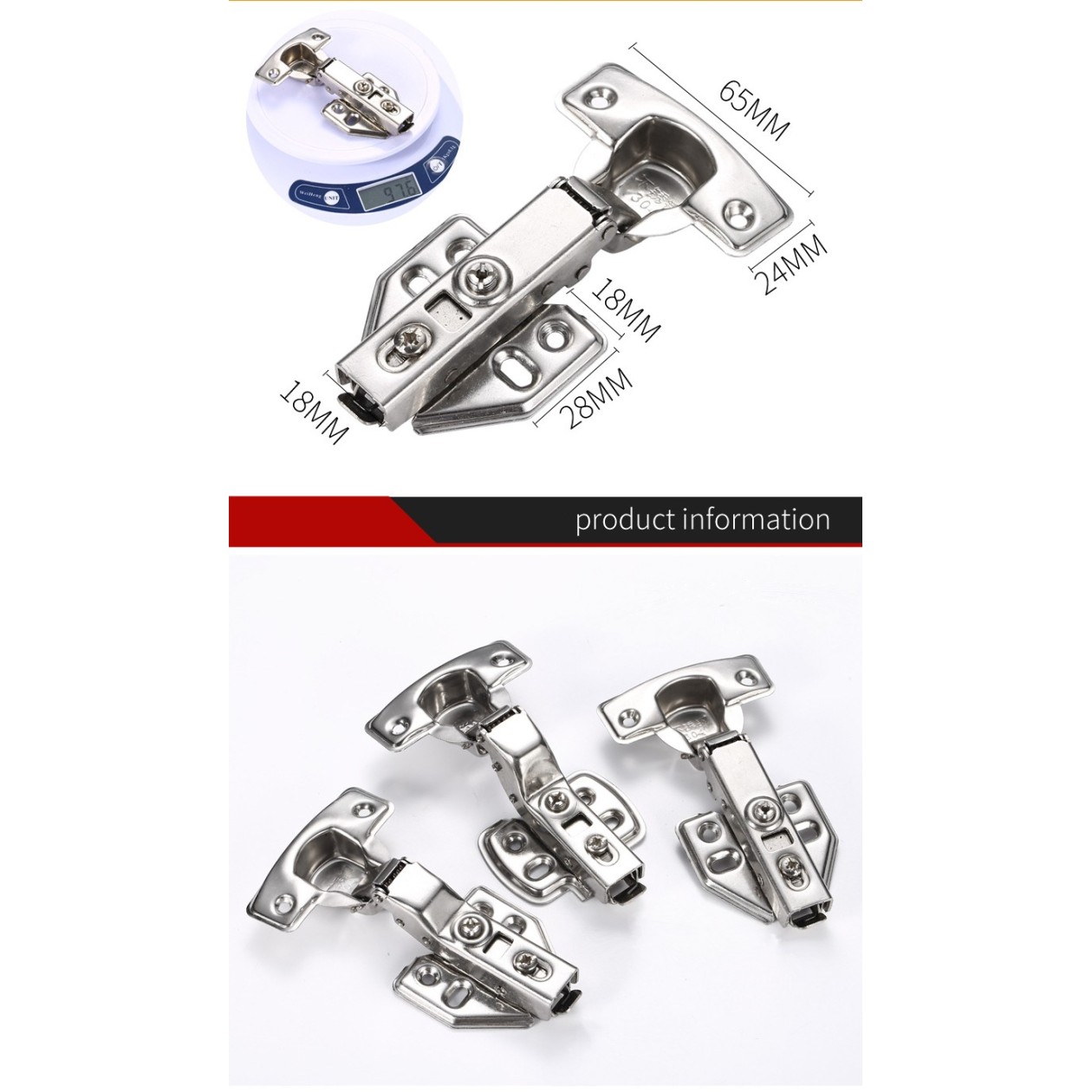 Μεντεσές ΙΝΟΧ 304