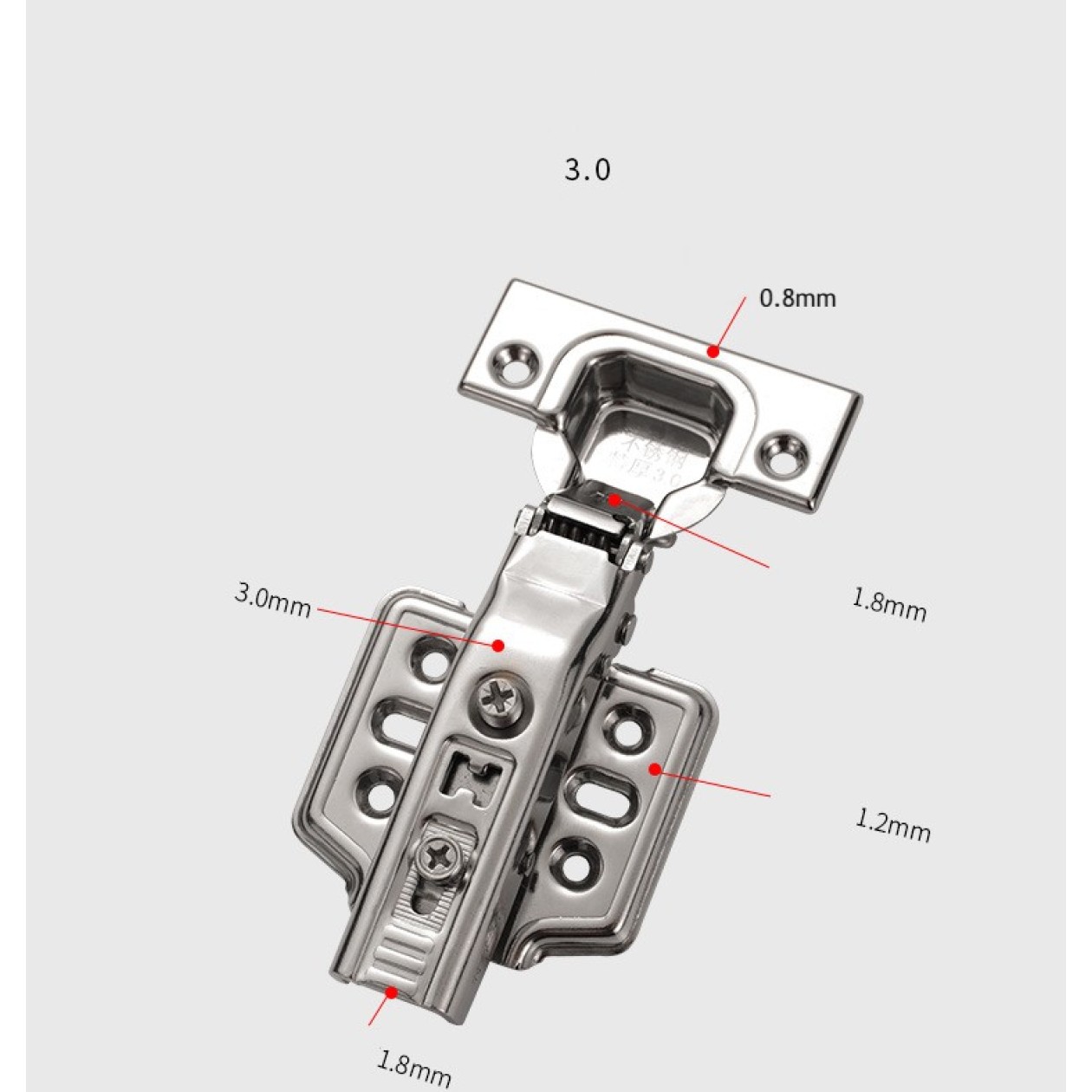 Μεντεσές ΙΝΟΧ 304
